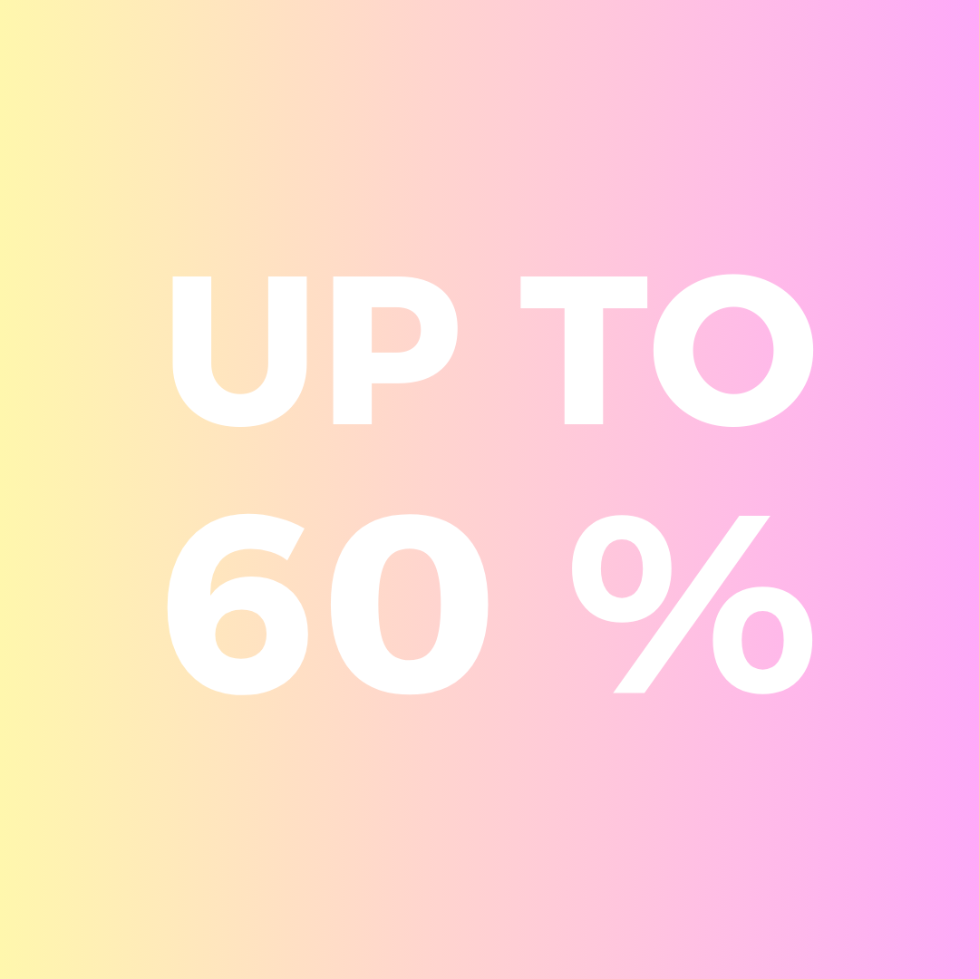 BIS ZU 60%